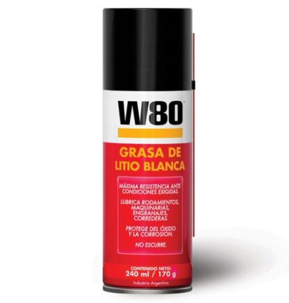 W80 - Grasa de Litio Blanca x 240 ml