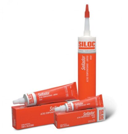 SILOC - Rojo Altas Temperaturas - 100 % Silicona x 280g