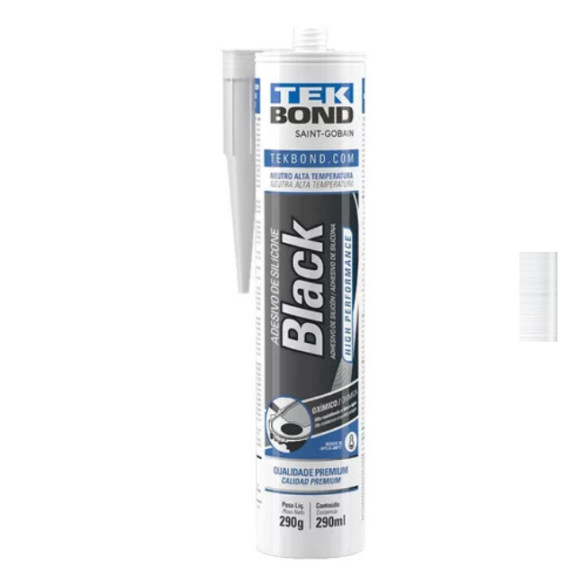 Silicona Neutra Alto Rendimento Negro Cartucho (Oximica)